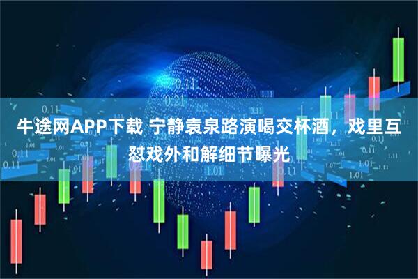 牛途网APP下载 宁静袁泉路演喝交杯酒，戏里互怼戏外和解细节曝光