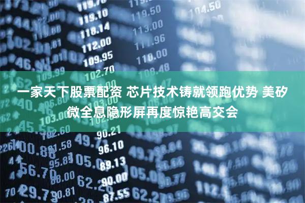 一家天下股票配资 芯片技术铸就领跑优势 美矽微全息隐形屏再度惊艳高交会