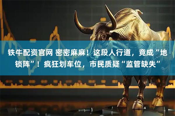 铁牛配资官网 密密麻麻！这段人行道，竟成“地锁阵”！疯狂划车位，市民质疑“监管缺失”